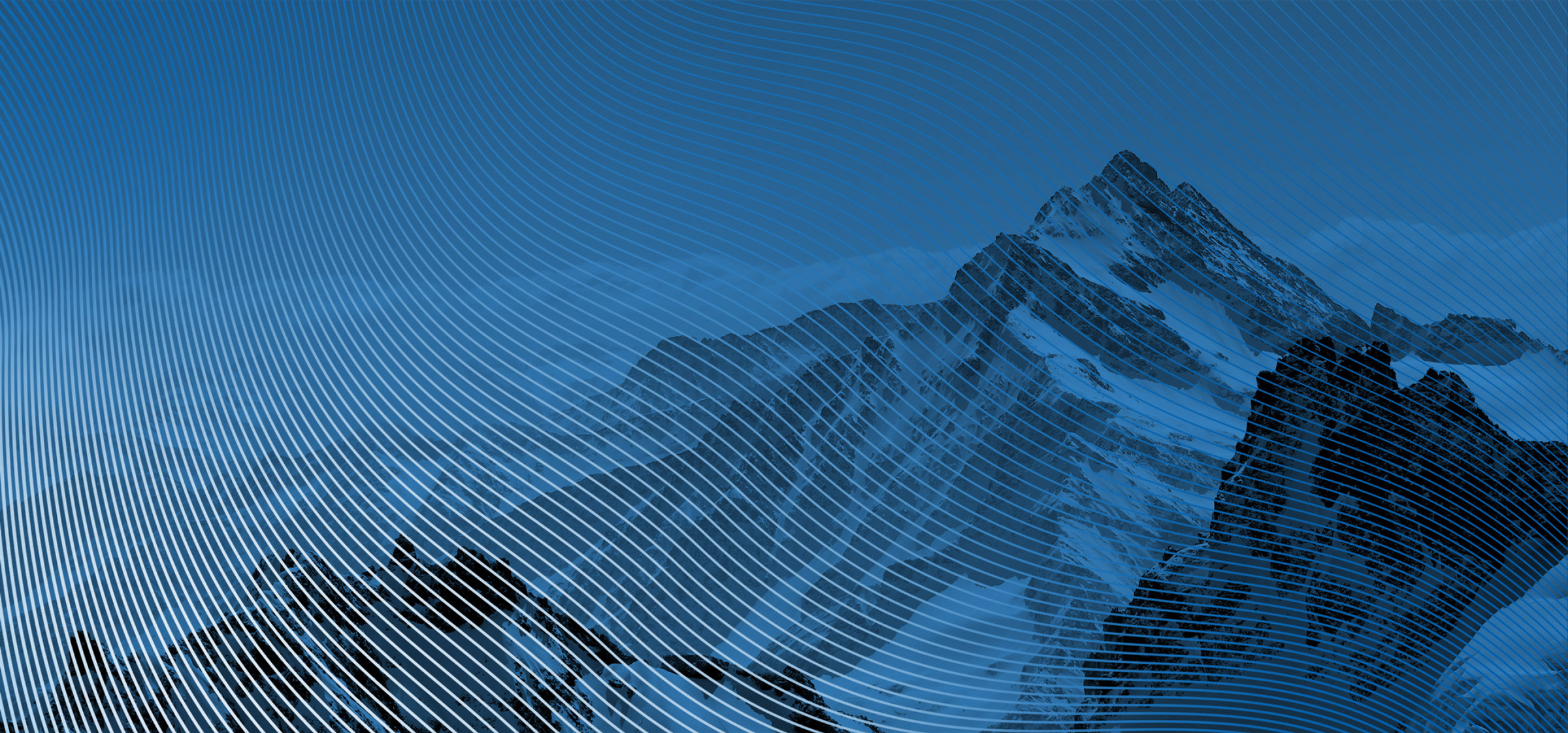 Bergsee, blau – Präsentationsdesign